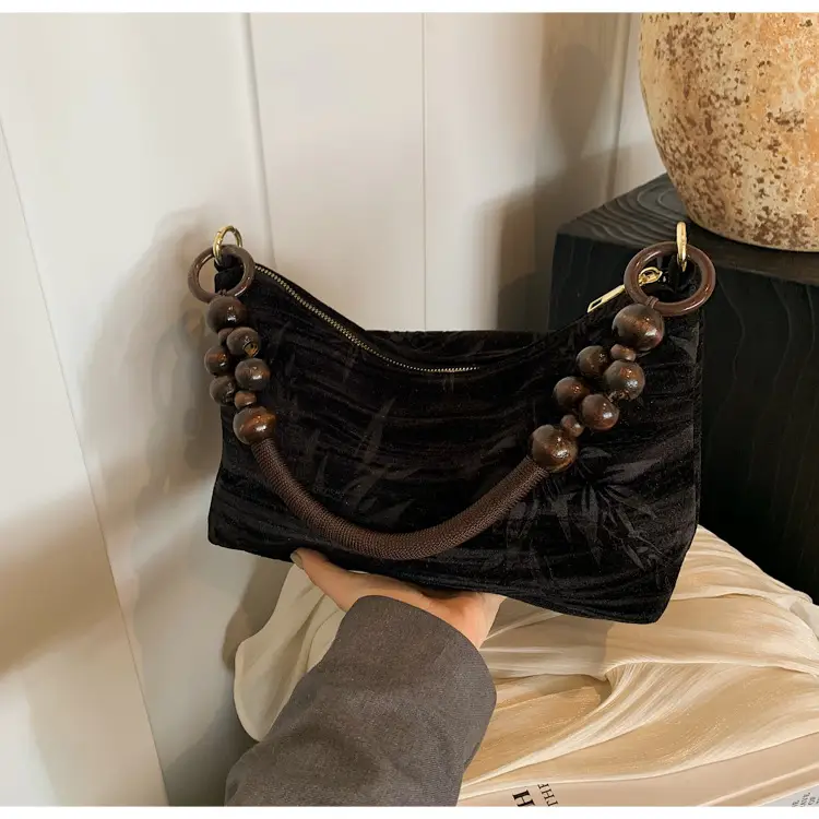 Retro Beaded Shoulder Bag for Women 2026 — feature 11