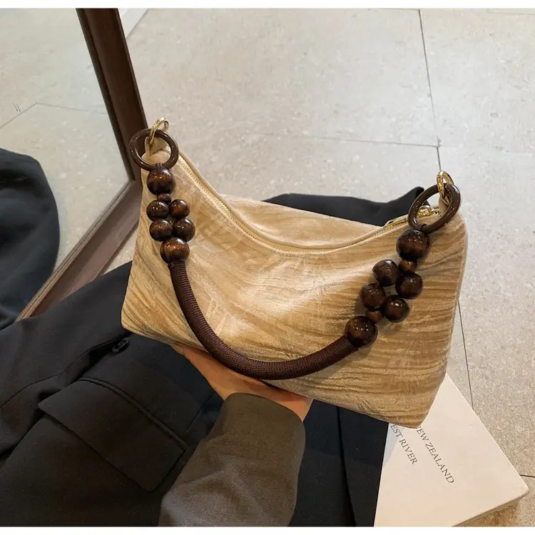 Retro Beaded Shoulder Bag for Women 2026 — feature 13