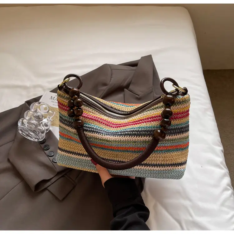 Retro Beaded Shoulder Bag for Women 2026 — feature 15