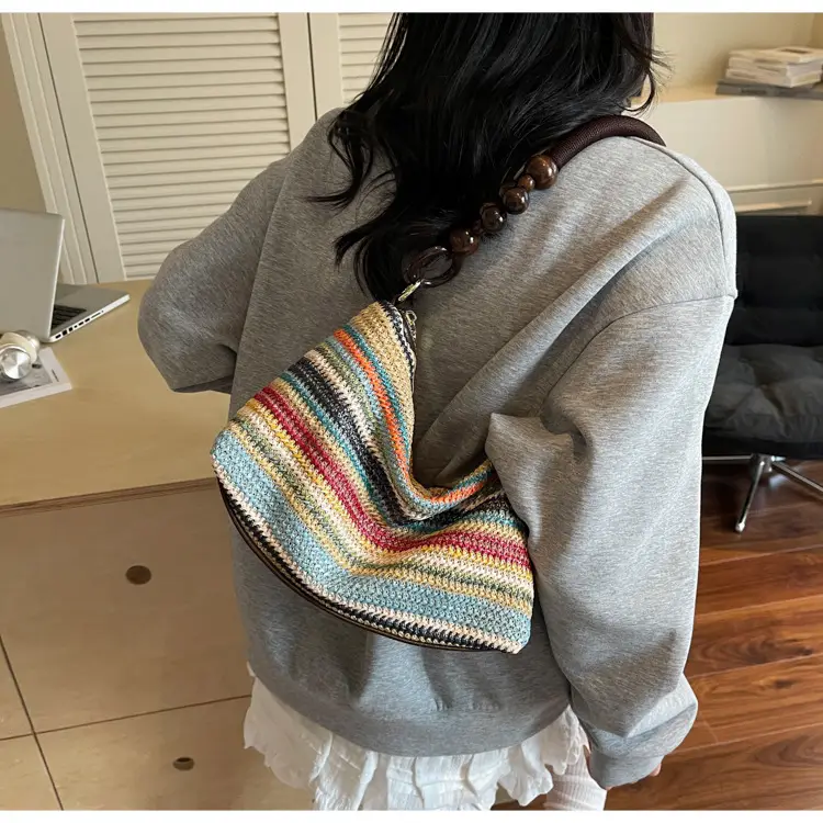Retro Beaded Shoulder Bag for Women 2026 — feature 25