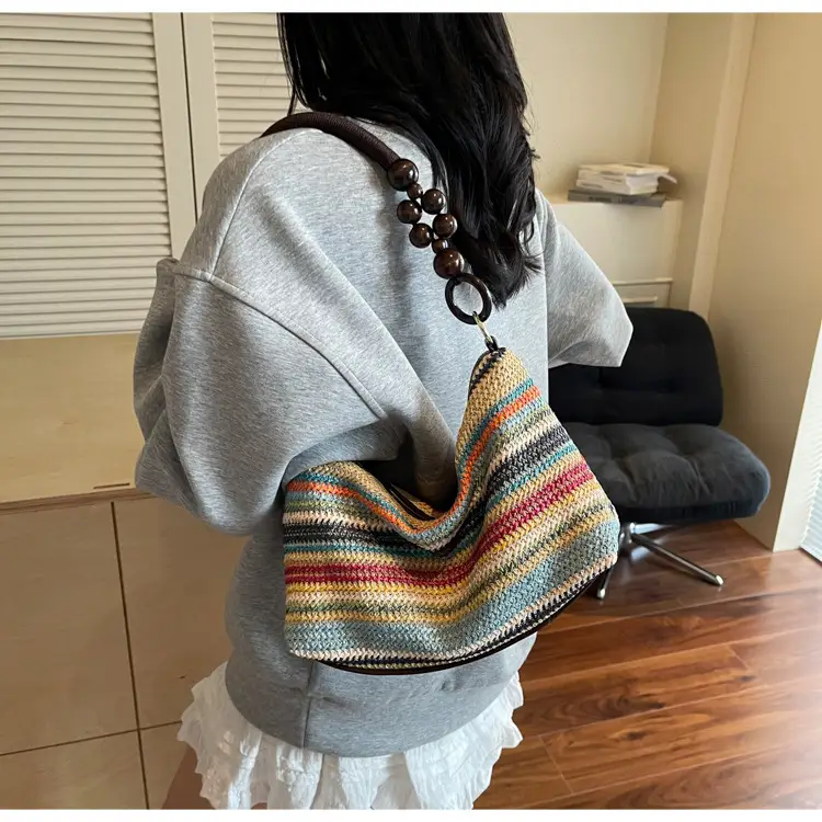 Retro Beaded Shoulder Bag for Women 2026 — feature 26