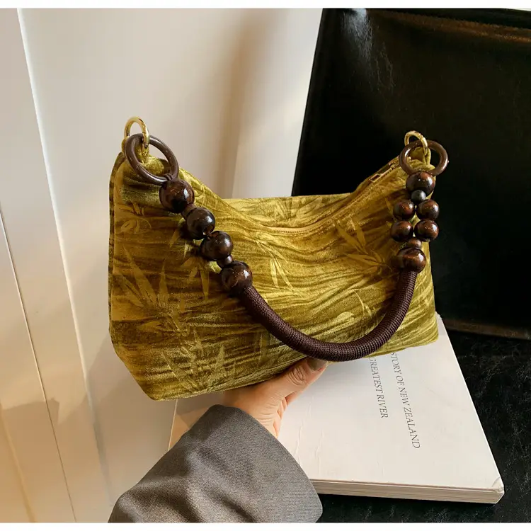 Retro Beaded Shoulder Bag for Women 2026 — feature 8
