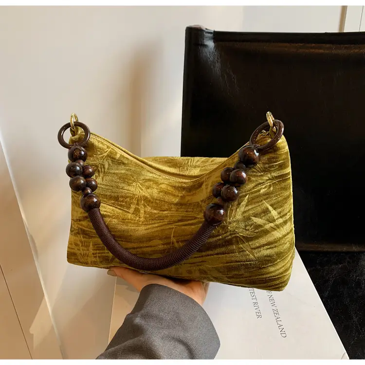 Retro Beaded Shoulder Bag for Women 2026 — feature 9