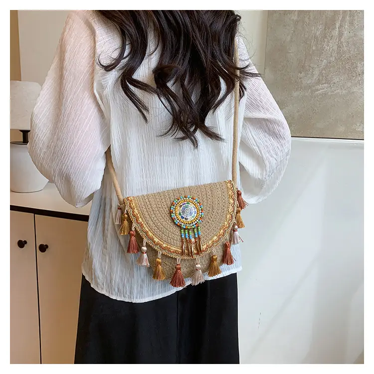 2025 Women's Braided Tassel Crossbody Bag — feature 12