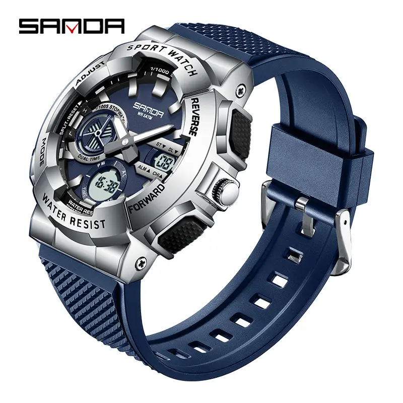 Sanda Digital Watch Waterproof 5ATM Sports Timer - Image 13