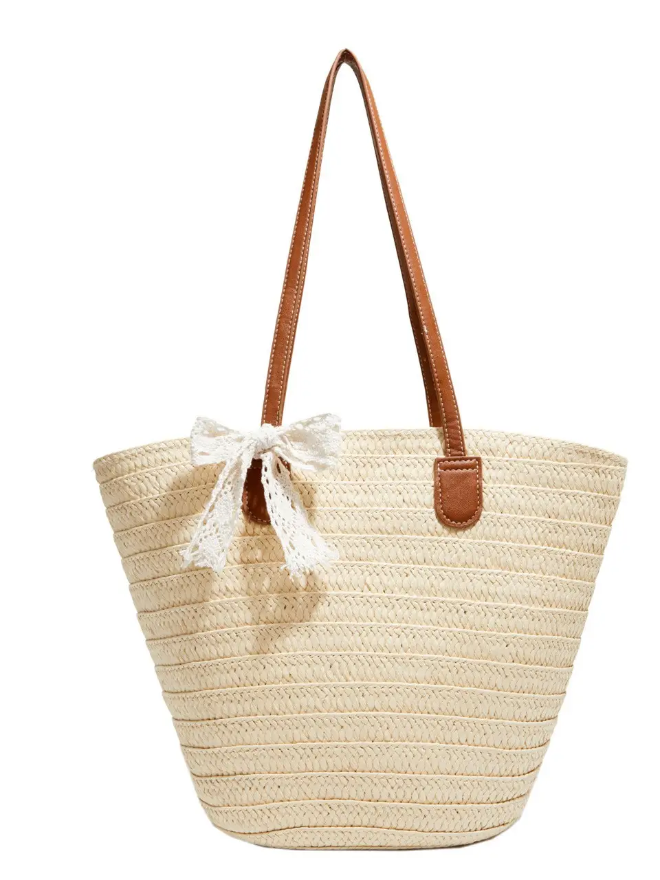 Straw Armpit Bag for Women Large Capacity Beach Travel