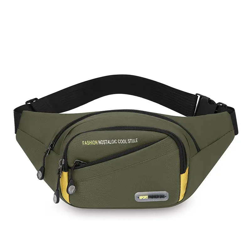 Men's Oxford Cloth Waist Bag Large Capacity Multi-Layer Crossbody - Image 3
