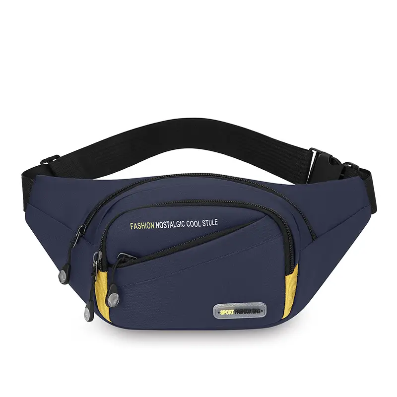 Men's Oxford Cloth Waist Bag Large Capacity Multi-Layer Crossbody - Image 4