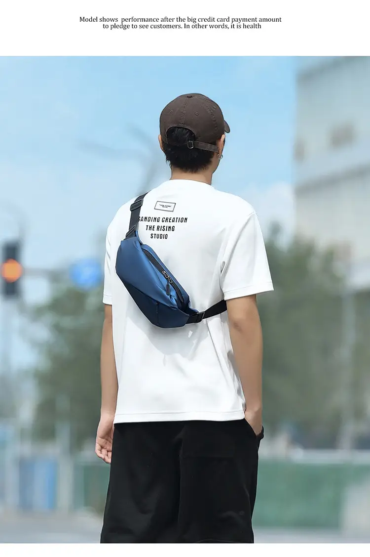 Black Crossbody Shoulder Bag Large Capacity Business Commuter — feature 17