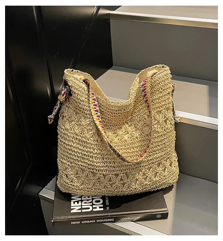 Women Cross-Border Woven Bag 2025 New Texture Hollow Design — feature 1
