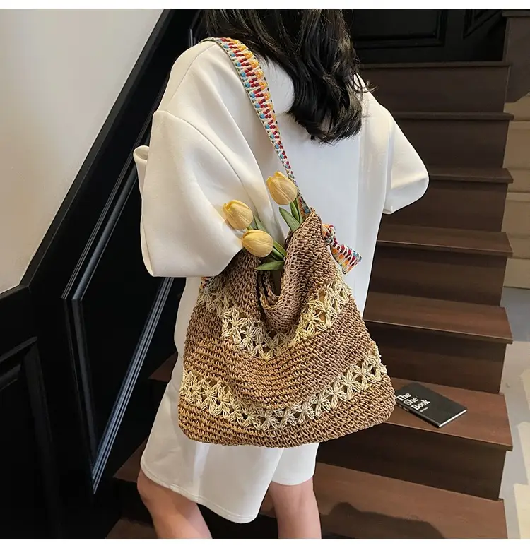 Women Cross-Border Woven Bag 2025 New Texture Hollow Design — feature 25