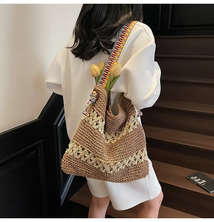 Women Cross-Border Woven Bag 2025 New Texture Hollow Design — feature 26