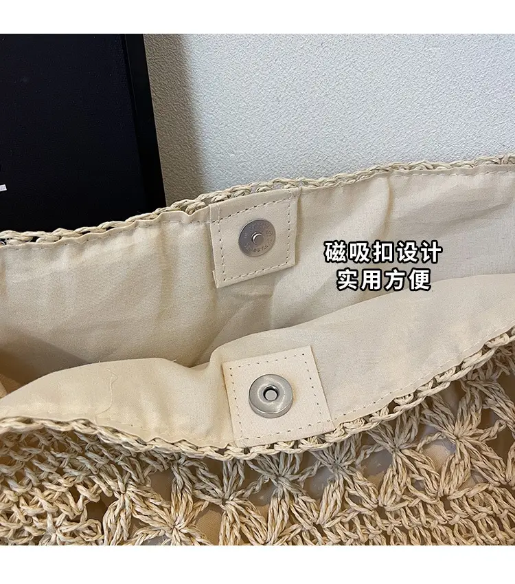 Women Cross-Border Woven Bag 2025 New Texture Hollow Design — feature 4