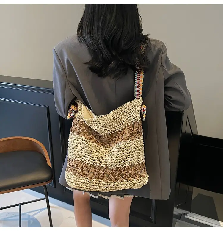 Women Cross-Border Woven Bag 2025 New Texture Hollow Design — feature 41