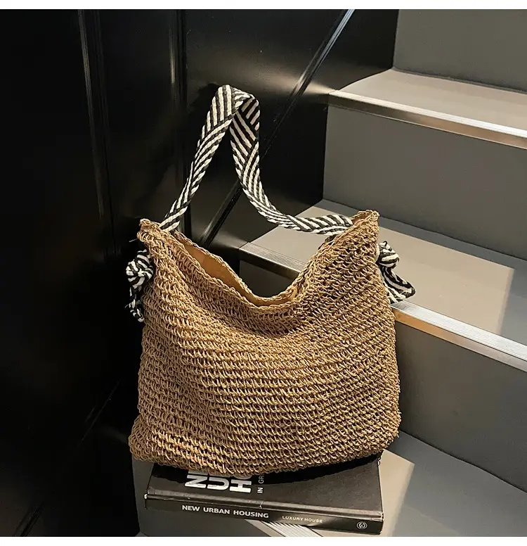 Women Cross-Border Woven Bag 2025 New Texture Hollow Design — feature 46