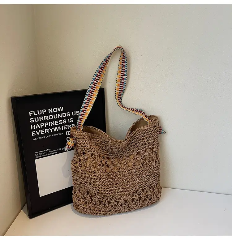 Women Cross-Border Woven Bag 2025 New Texture Hollow Design - Image 2