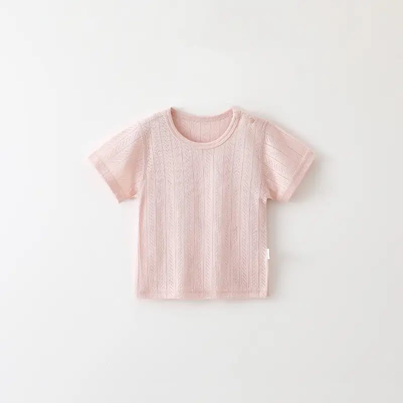 Baby Cotton Pink T-Shirt Short Sleeve Anyang