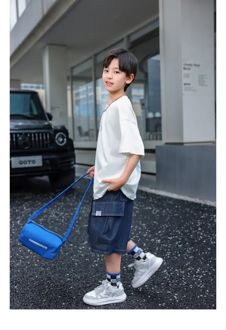 Luminous Angel Wings Kids T-Shirt Hot Diamond Short Sleeve — feature 29