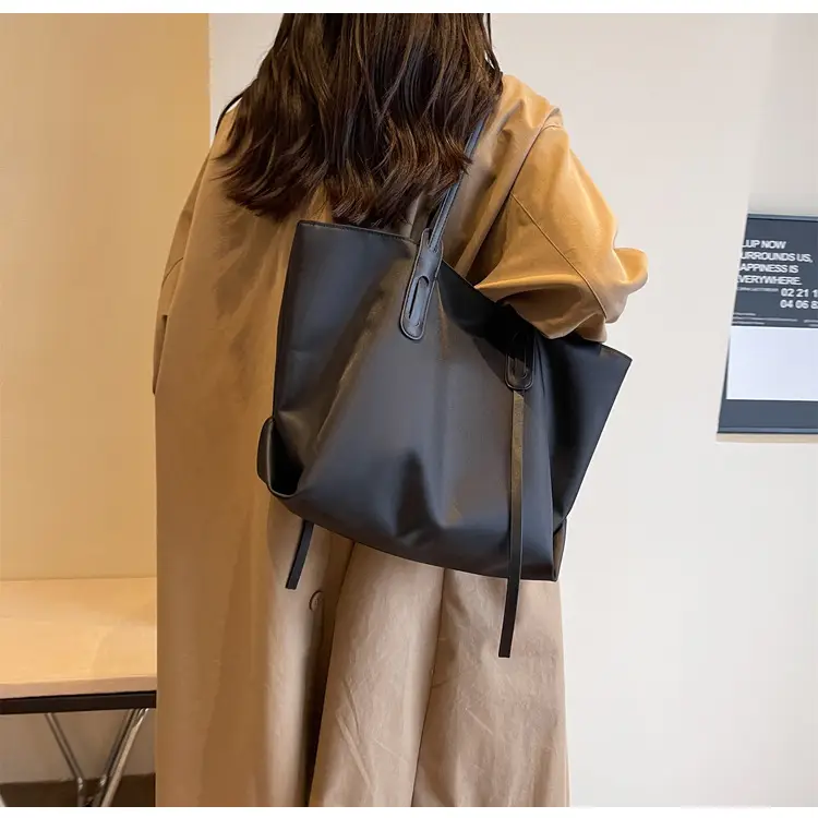 Women's Large Capacity Oxford Cloth Tote Bag Brown — feature 17