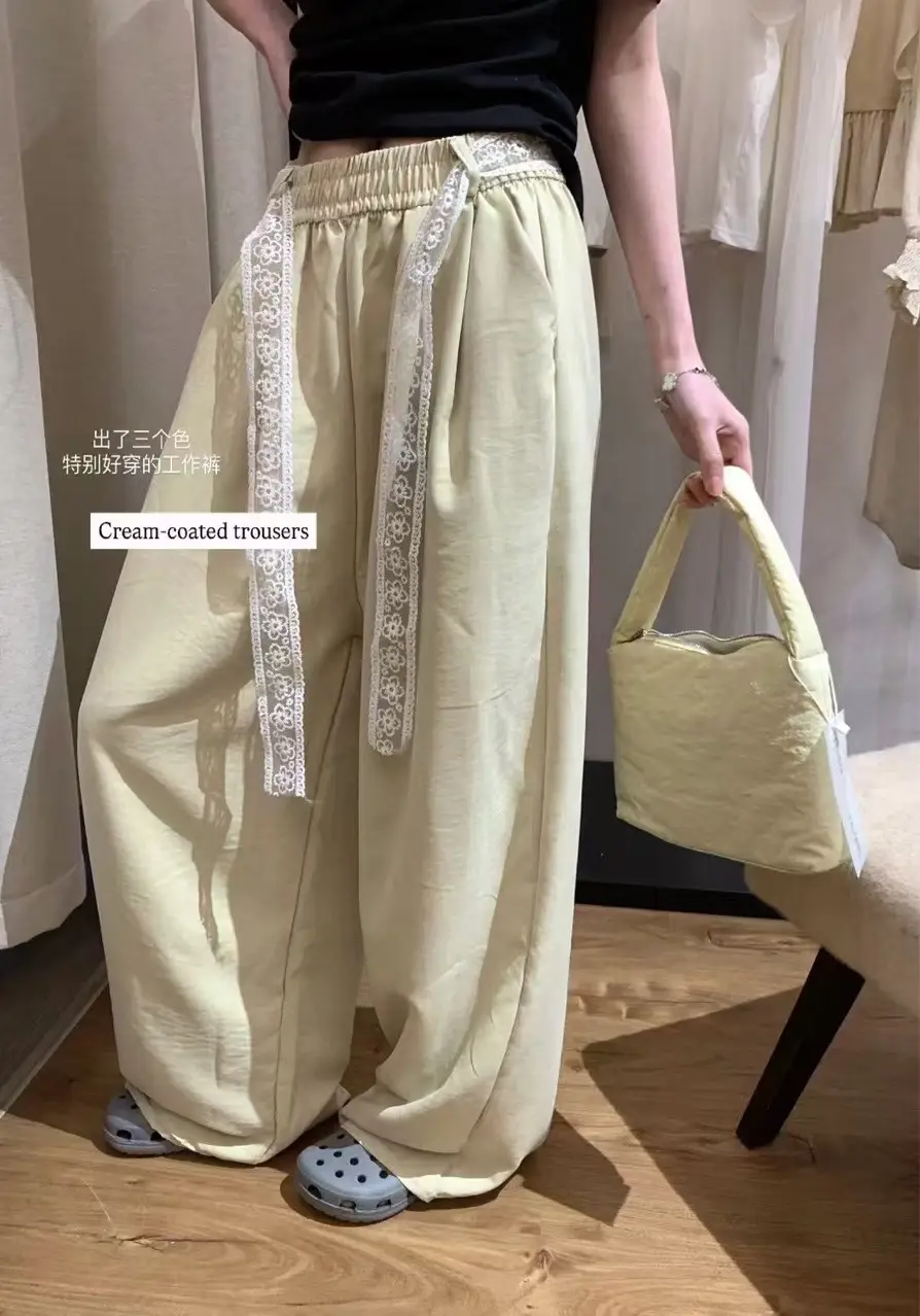 Women Light Lace Belt Cargo Pants Summer 2025 — feature 1