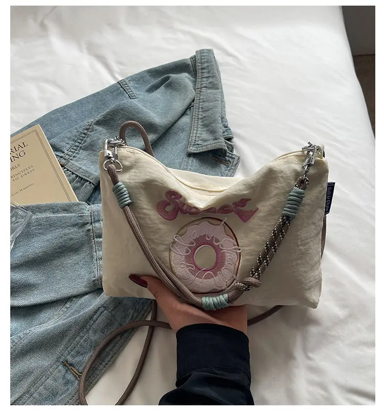 2026 Donut Embroidery Shoulder Bag for Women — feature 1