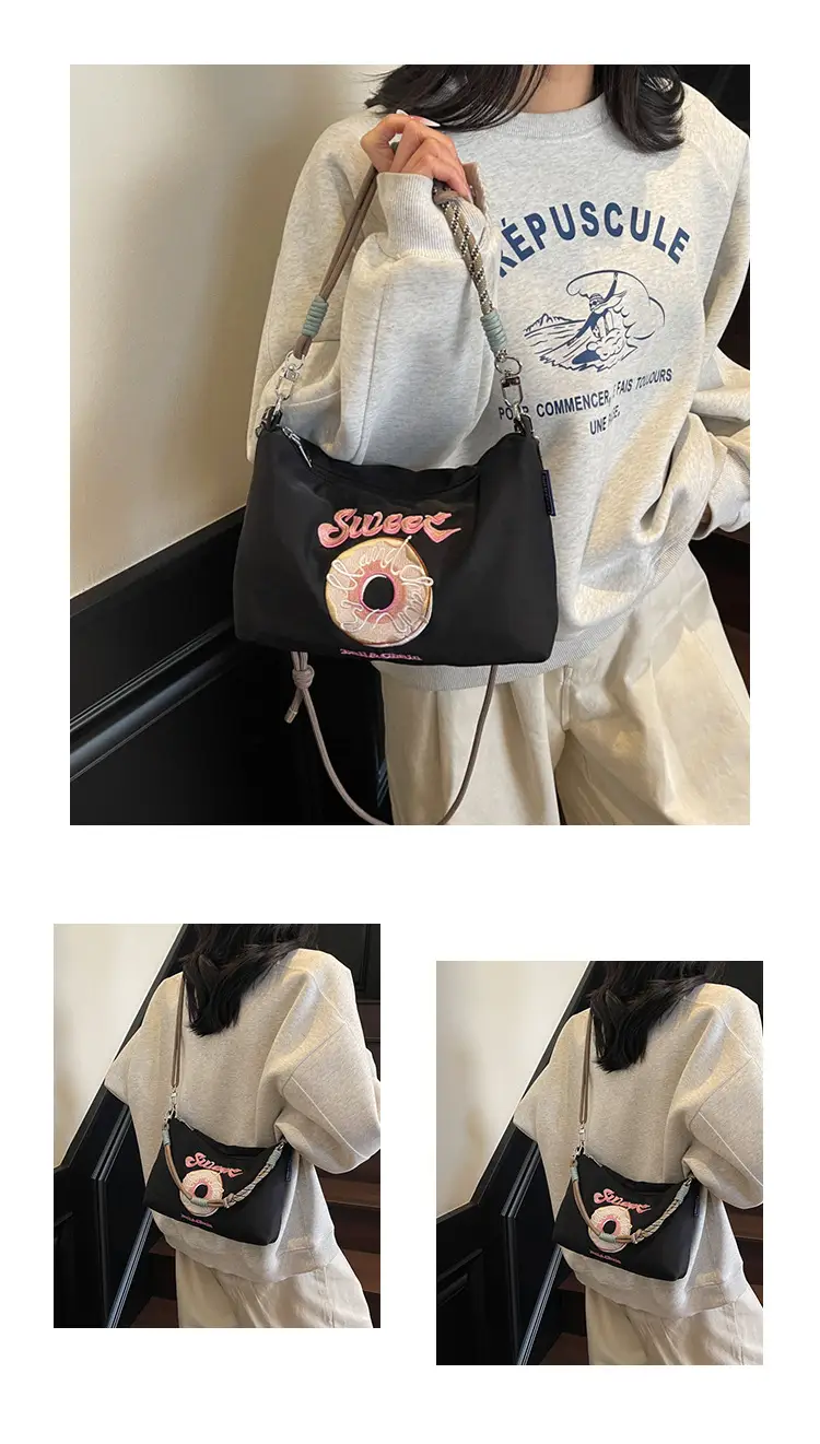 2026 Donut Embroidery Shoulder Bag for Women — feature 11