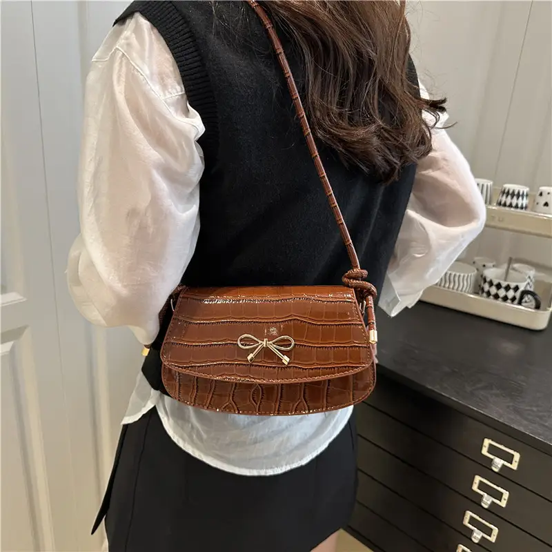 Red Bow Knot Crossbody Bag for Women