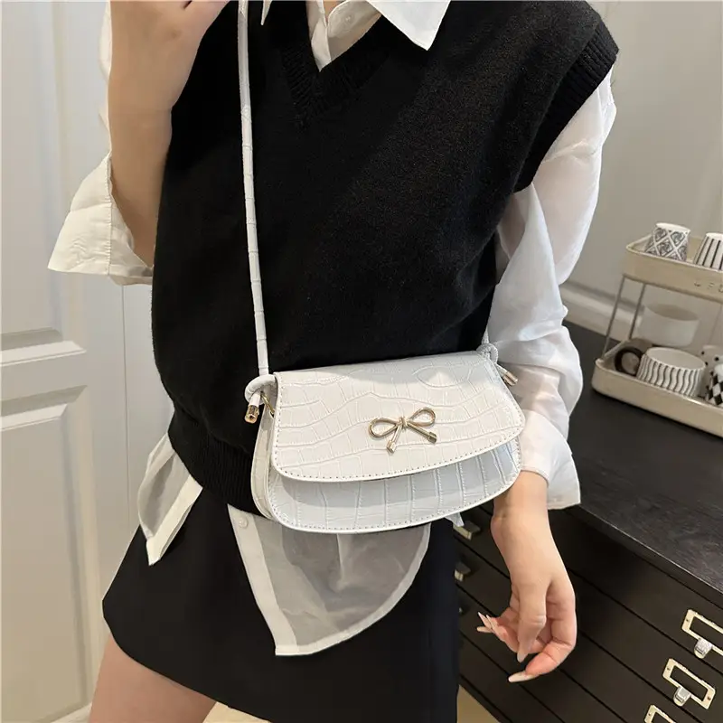 Red Bow Knot Crossbody Bag for Women
