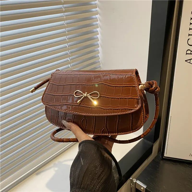 Red Bow Knot Crossbody Bag for Women