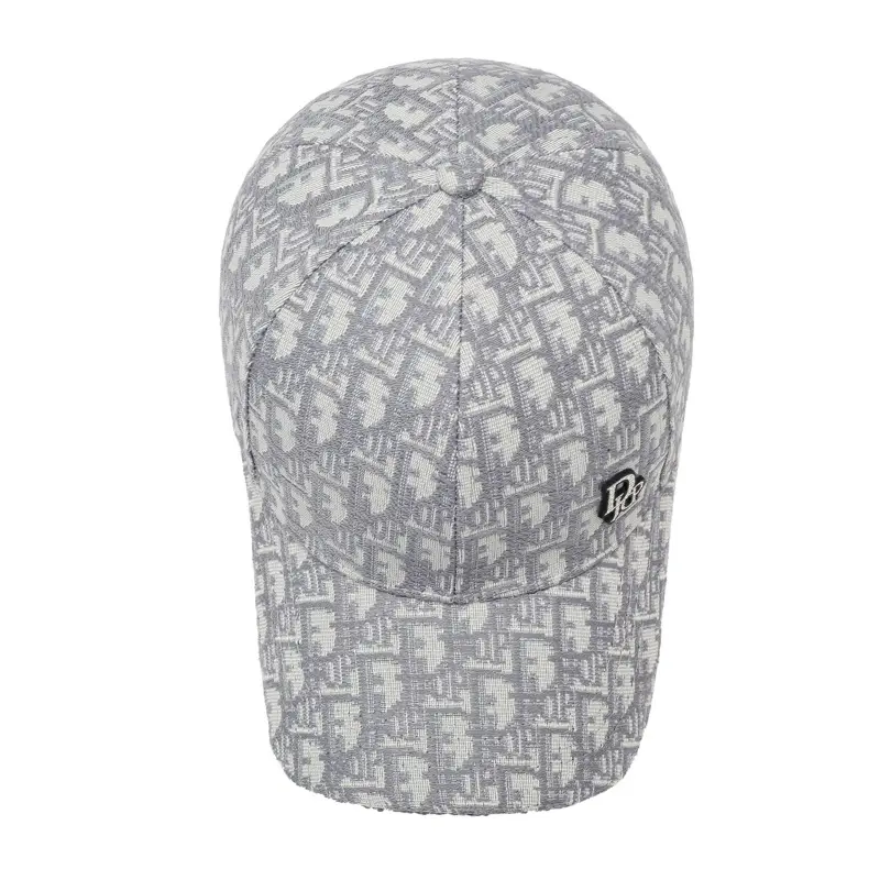 Black Printed Letter Baseball Cap Unisex Retro Sun Hat - Image 8