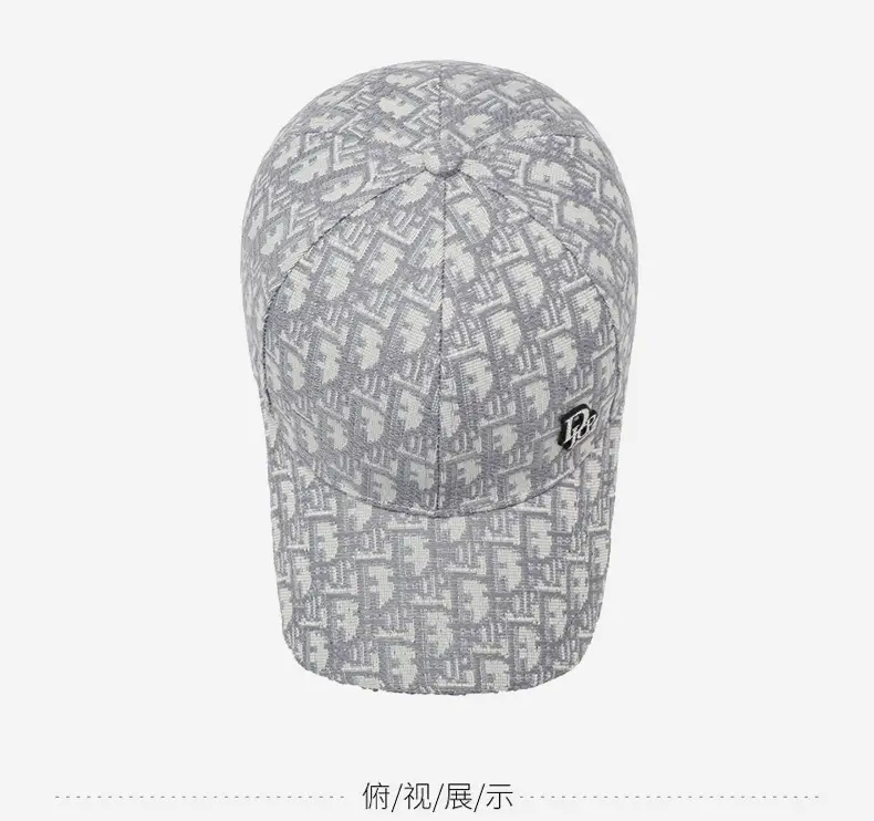 Black Printed Letter Baseball Cap Unisex Retro Sun Hat — feature 13