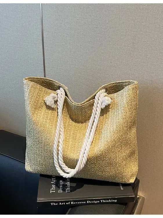Straw Woven Shoulder Bag Large Capacity Women - Image 6