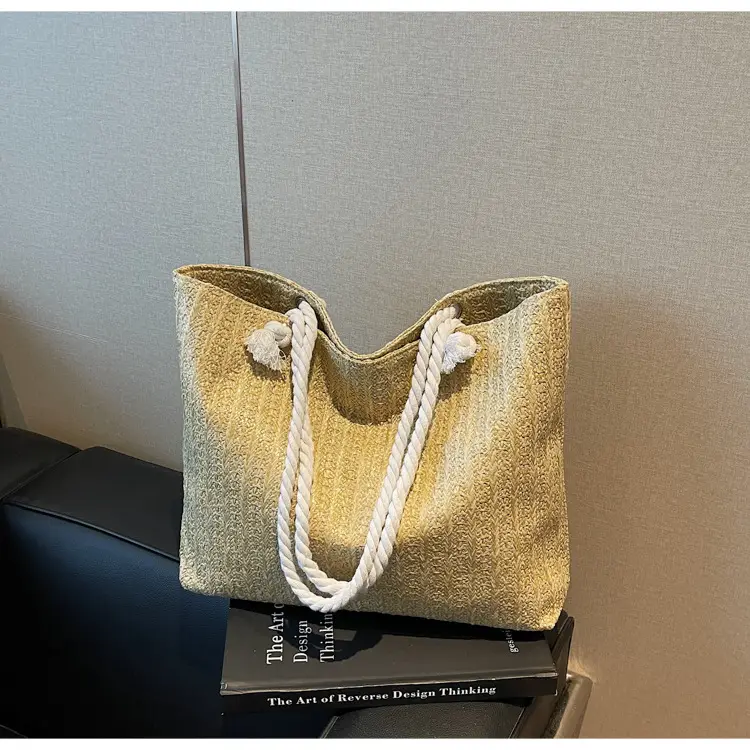 Straw Woven Shoulder Bag Large Capacity Women — feature 21
