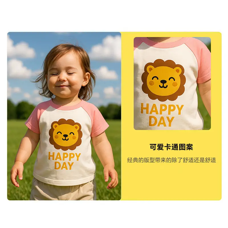 2025 Cartoon Baby T-Shirt Set Summer Kids Cotton - Image 6