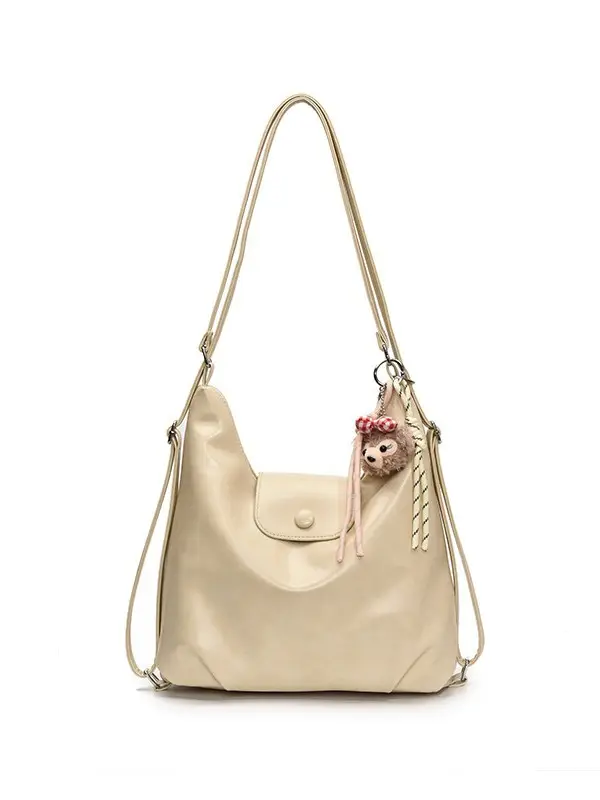 Women Cross-Border Retro Tote Bag Beige 2025 - Image 8