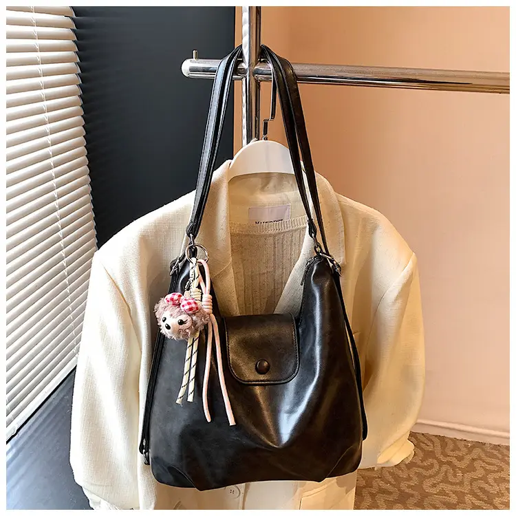 Women Cross-Border Retro Tote Bag Beige 2025 — feature 20