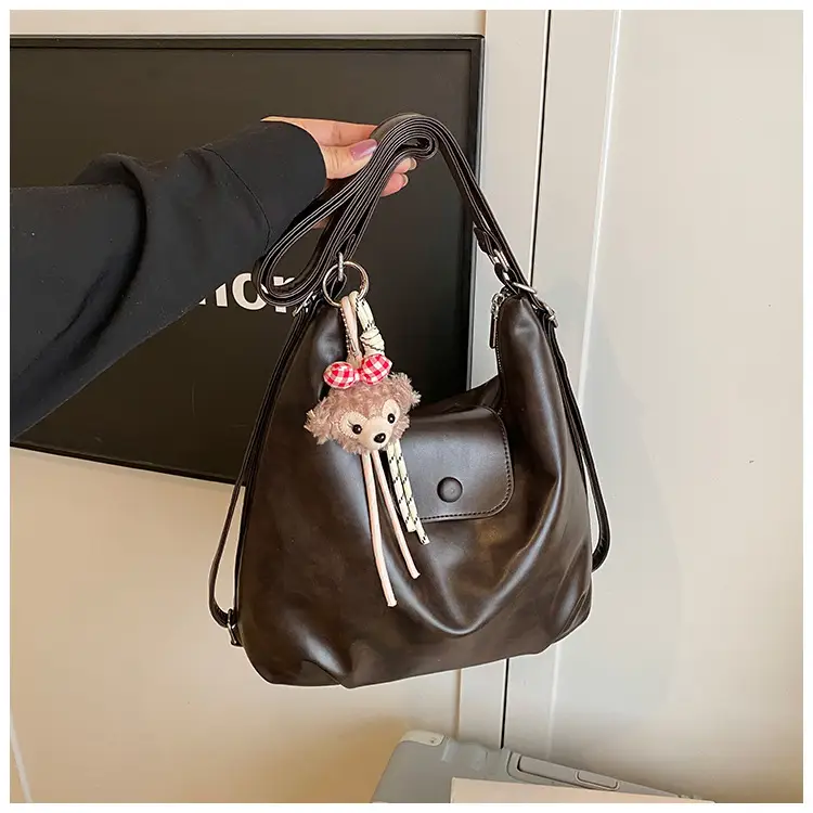 Women Cross-Border Retro Tote Bag Beige 2025 — feature 23