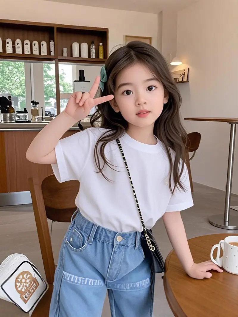 2025 Kids Cotton Cartoon T-Shirt Yellow - Image 14