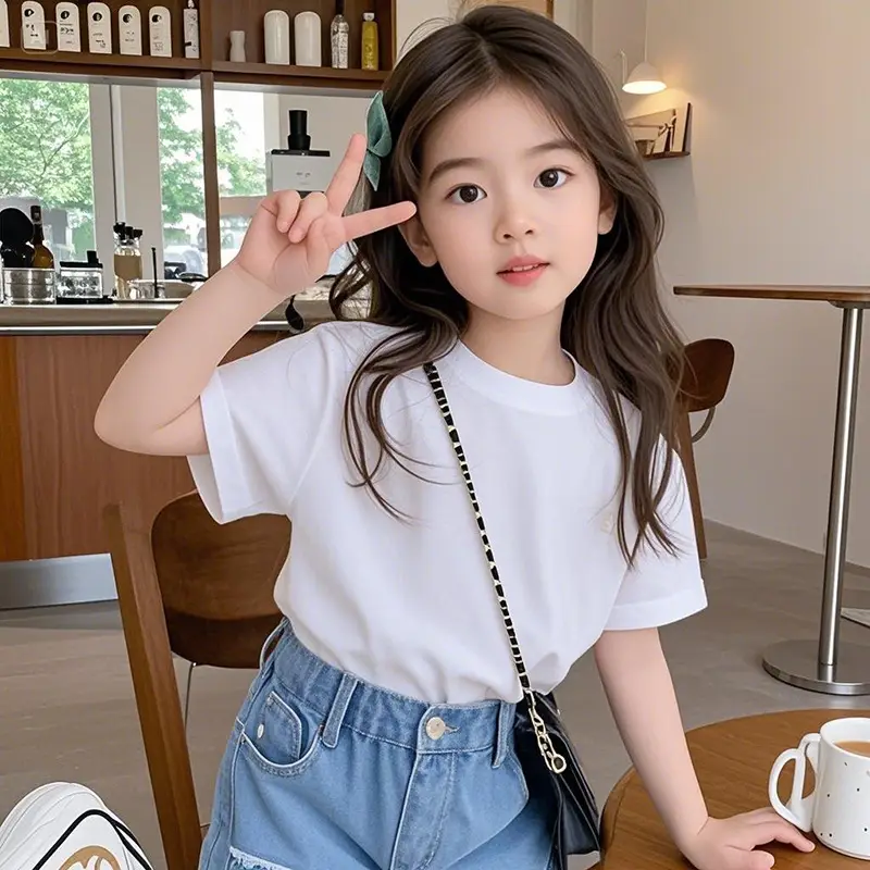 2025 Kids Cotton Cartoon T-Shirt Yellow - Image 7