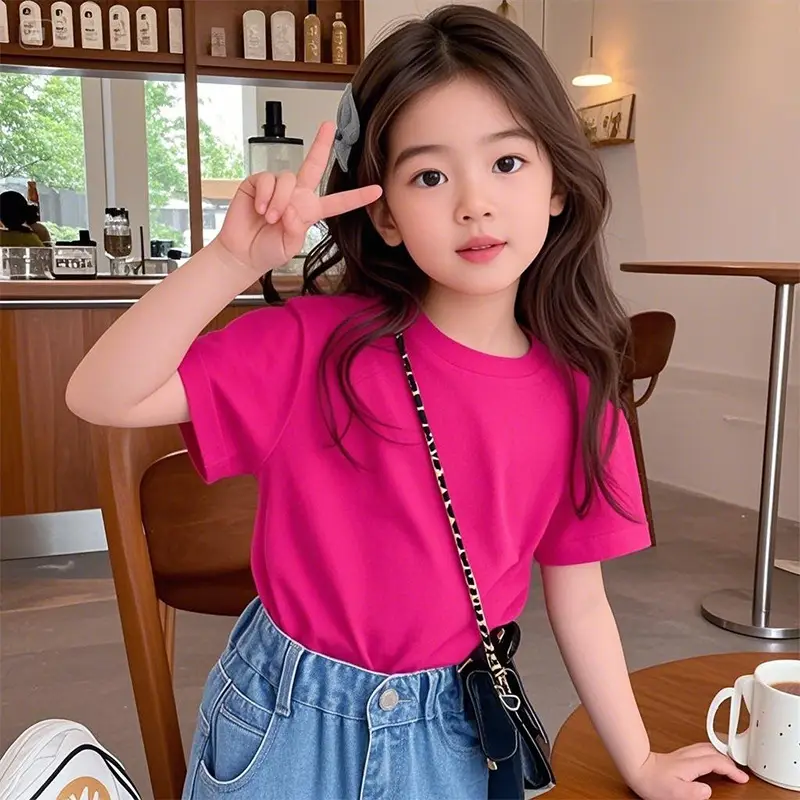 2025 Kids Cotton Cartoon T-Shirt Yellow - Image 8