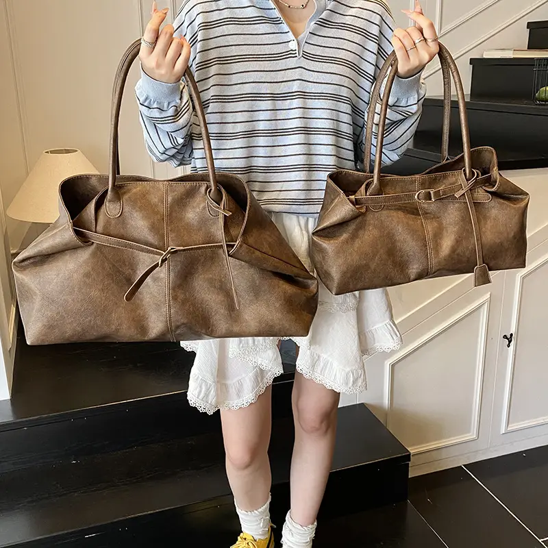 Brown Cross-Border Large Capacity Women's Tote Bag - Image 9