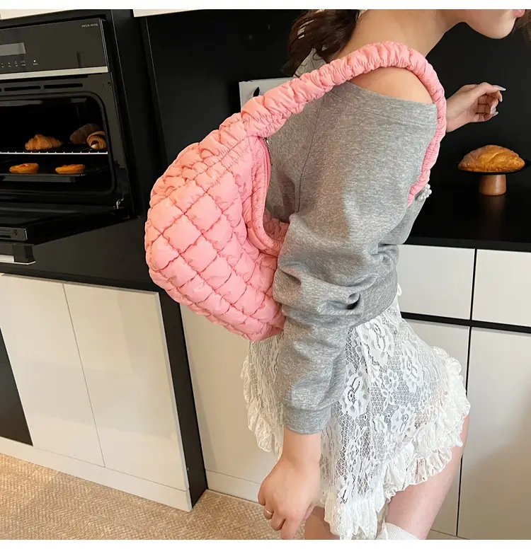 Pink Quilted Armpit Bag for Women 2025 — feature 10