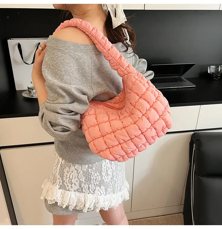 Pink Quilted Armpit Bag for Women 2025 — feature 11