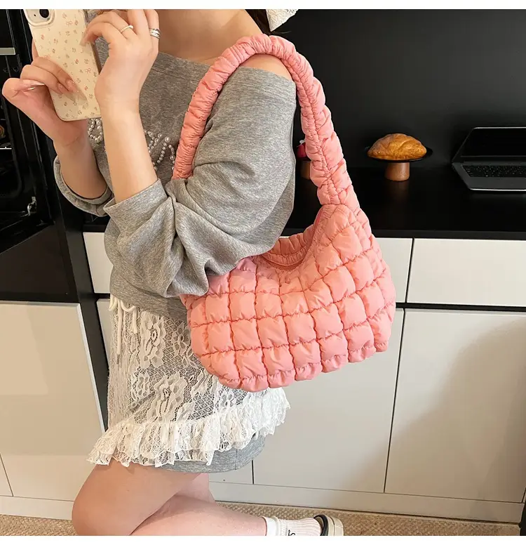 Pink Quilted Armpit Bag for Women 2025 — feature 13