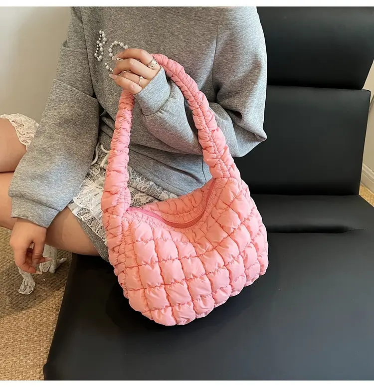 Pink Quilted Armpit Bag for Women 2025 — feature 14