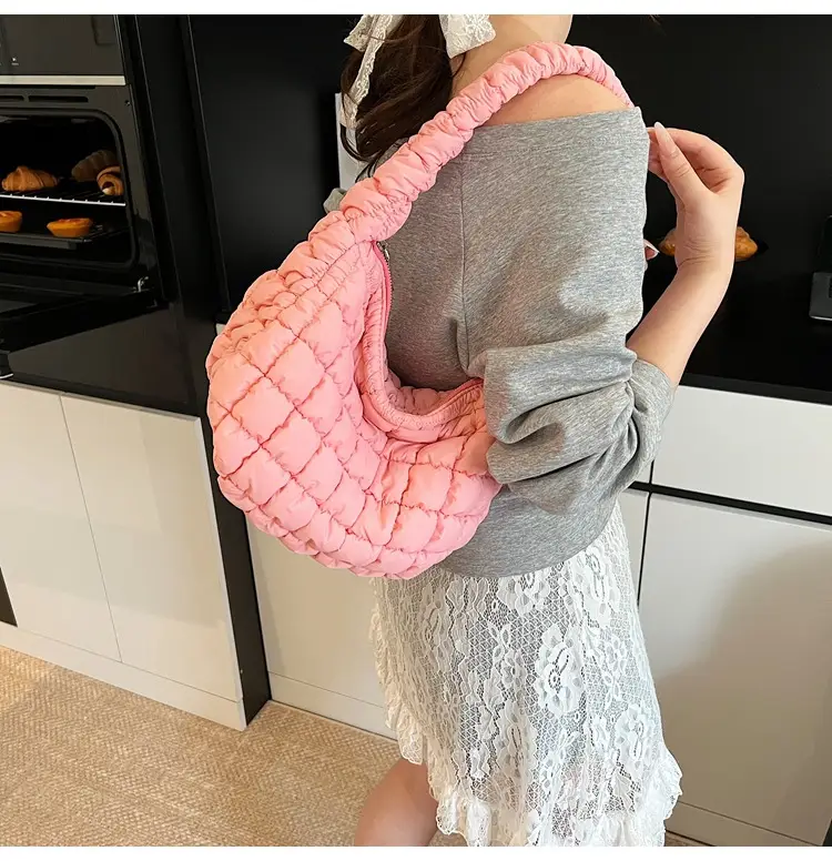 Pink Quilted Armpit Bag for Women 2025 — feature 9