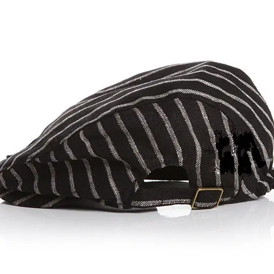 Kids Beret Striped Duck Hat British Style Spring Fall — feature 6