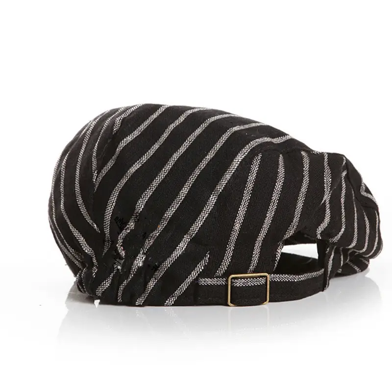 Kids Beret Striped Duck Hat British Style Spring Fall — feature 7