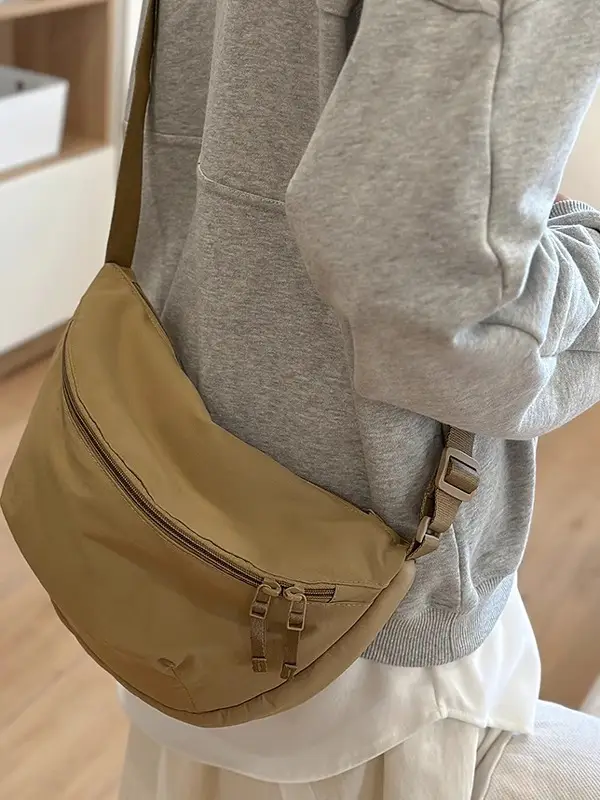 Japanese Style Waterproof Crossbody Bag Unisex Nylon - Image 8