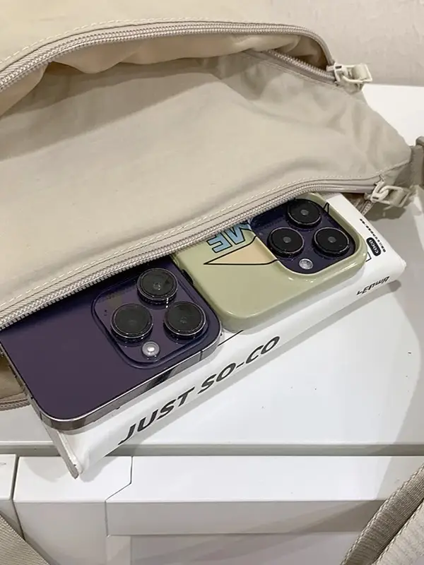 Japanese Style Waterproof Crossbody Bag Unisex Nylon - Image 9